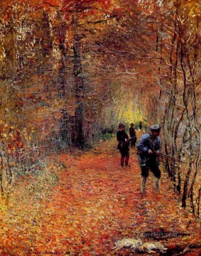 古典的 Painting - 森の中での狩猟